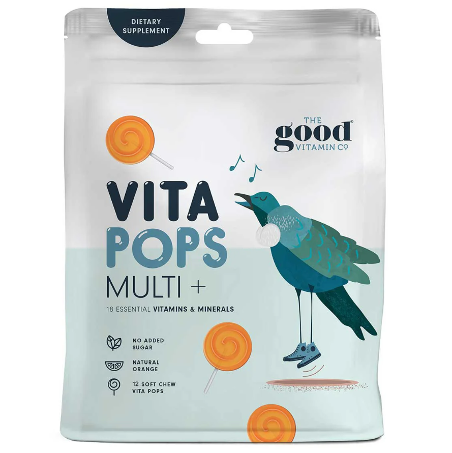 The Good Vitamin Co Kids Good Multi 12 lollipops 儿童综合维生素棒棒糖 12支【保质期2028/07】